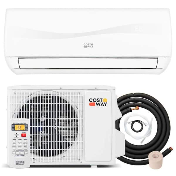 9000-BTU 19 SEER Ductless Mini Split Heat Pump with 13 ft. Lines Air Conditioner Cools 450 sq. ft. 115-Volt AC Unit