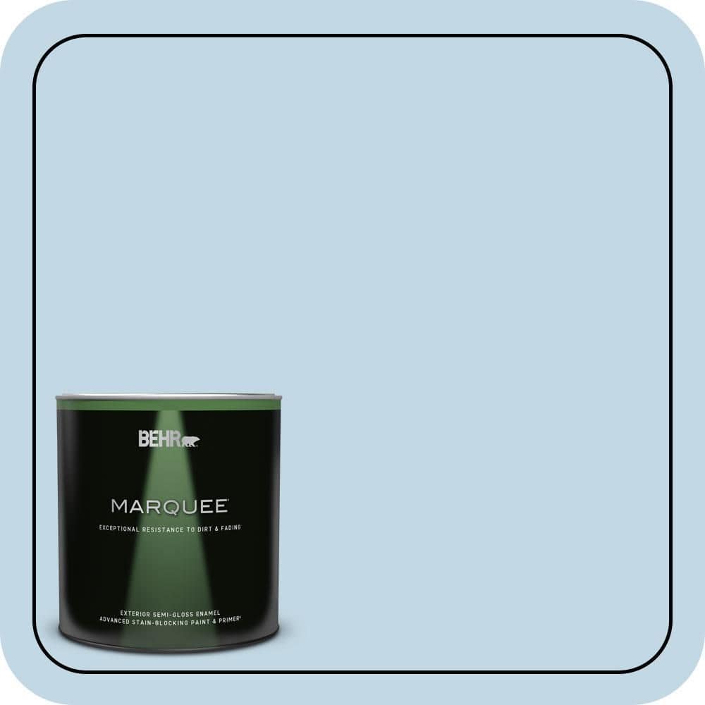 1 qt. #S500-1 Distant Shore Semi-Gloss Enamel Exterior Paint & Primer product image for price tracking