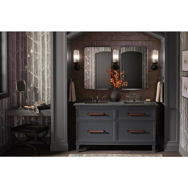 KOHLER Artifacts 60 in. W x 21.9 in. D x 34.5 in. H Bathroom Vanity Cabinet without Top in Slate Grey