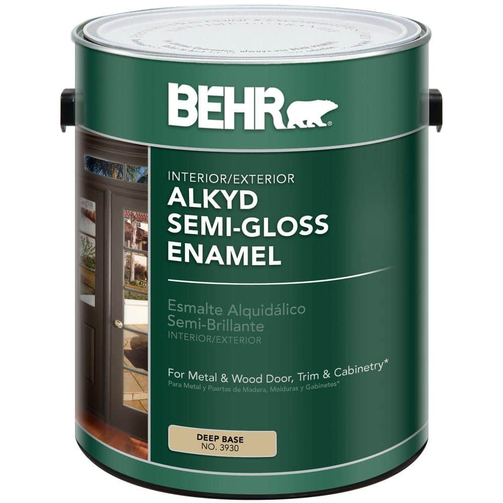 1 gal. Deep Base Urethane Alkyd Semi-Gloss Enamel Alkyd Interior/Exterior P