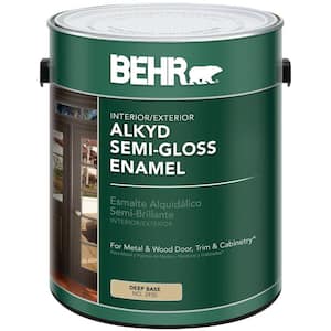 1 gal. Deep Base Urethane Alkyd Semi-Gloss Enamel Alkyd Interior/Exterior Paint