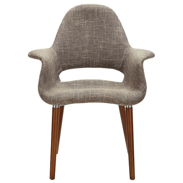 MODWAY Aegis Taupe Dining Armchair