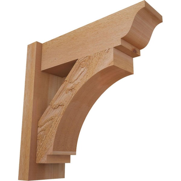Ekena Millwork 6 in. x 18 in. x 18 in. Western Red Cedar Imperial Traditional Rough Sawn Outlooker