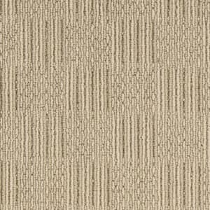 6 in. x 6 in. Pattern Carpet Sample - Upland Grid - Color Oakwood