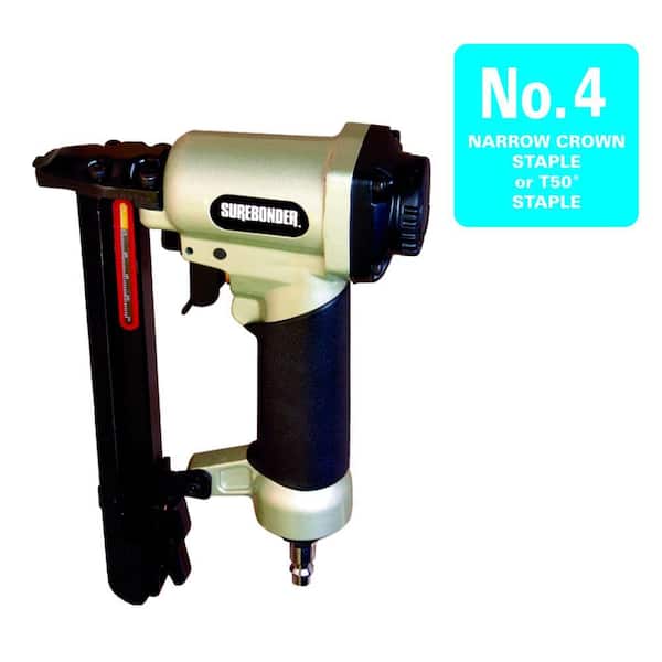 Surebonder Pneumatic Staple Gun/Stapler with Carrying Case for Arrow T50 Staples