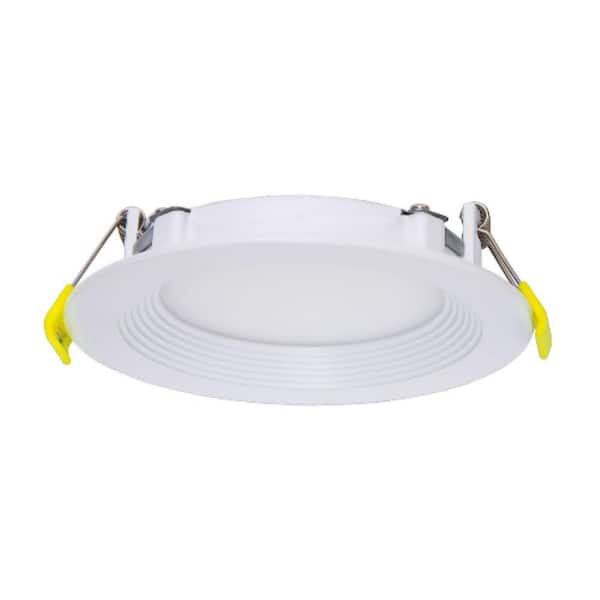 1-pack Pro LED Select Direct Fit Slim Downlight 3 in 8-Watts 500lm Color Selectable Baffle Trim