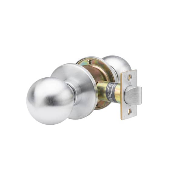 Taco HVB Series Heavy Duty Stainless Steel Grade 1 Commercial Cylindrical Passage Hall/Closet Door Knob