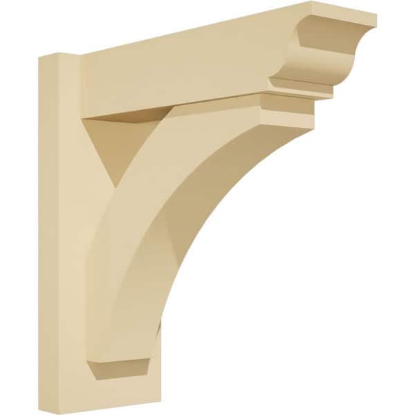 Ekena Millwork Thorton 5 in. W x 14 in. H x 14 in. D Signature Urethane Polyurethane Outlooker with Traditional Ends