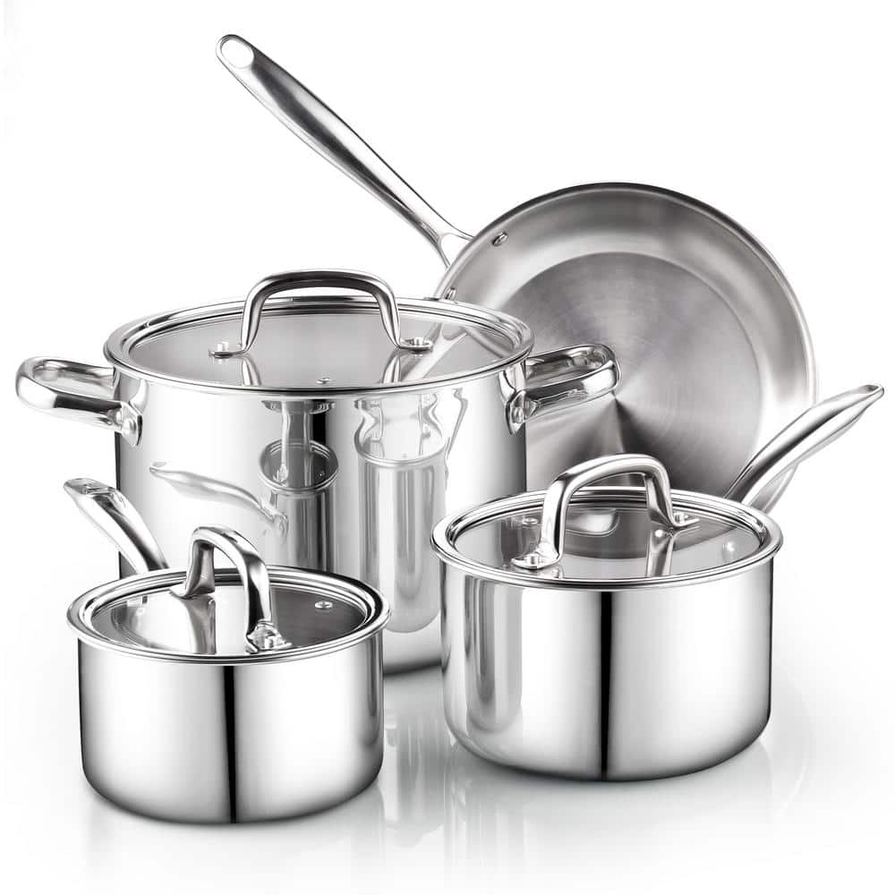 Member's Mark Tri-Ply Clad Stainless-Steel 12-Piece Cookware Set - Sam's  Club