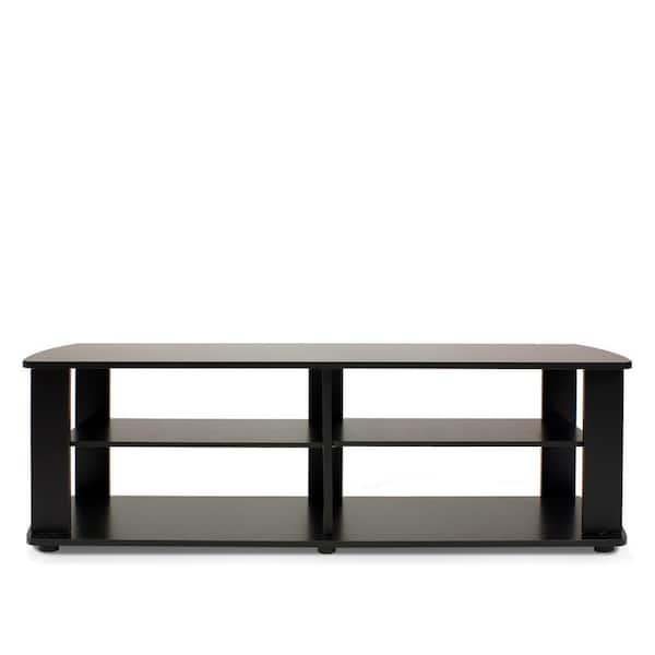 Furinno THE 43 in. Black Particle Board TV Stand Fits TVs Up to 42 in. with Open Storage