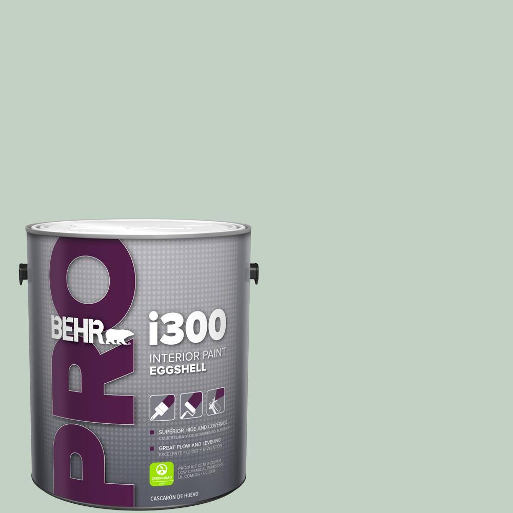 BEHR PRO 1 gal. PPU1113 Frosted Jade Eggshell Interior Paint PR33001