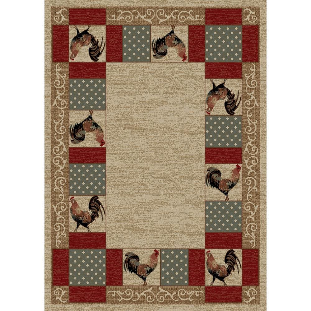 Mayberry Rug American Destination Ivory Barnyard Country MultiColor 2