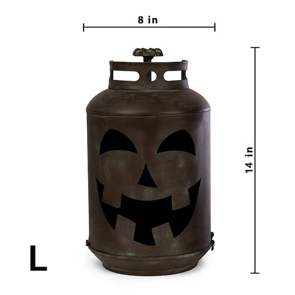 Bindle & Brass 14 in. Halloween Patina Pumpkin Lanterns - Replica