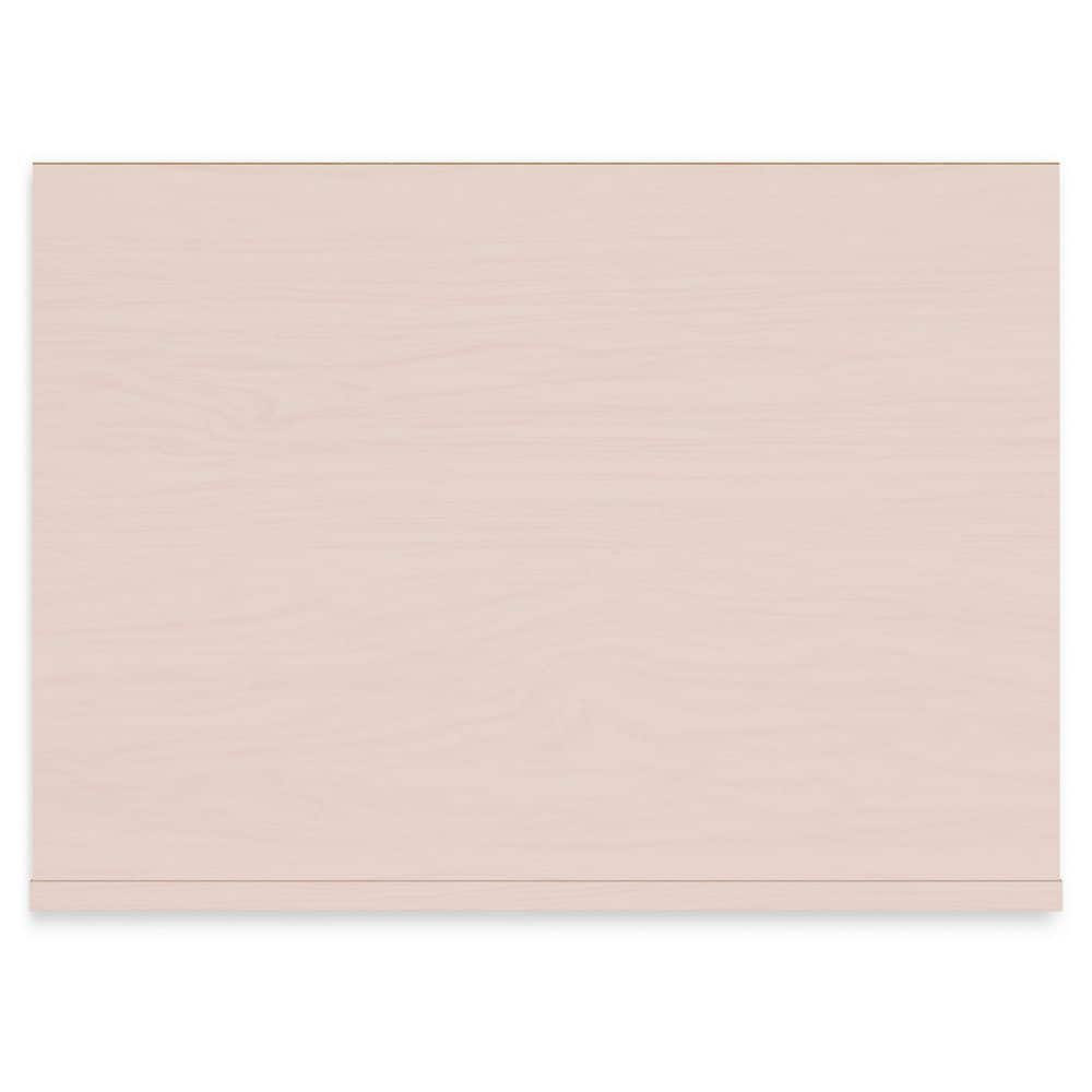 Blush Pink Transitional Nightstand with USB Ports and 1 Drawer