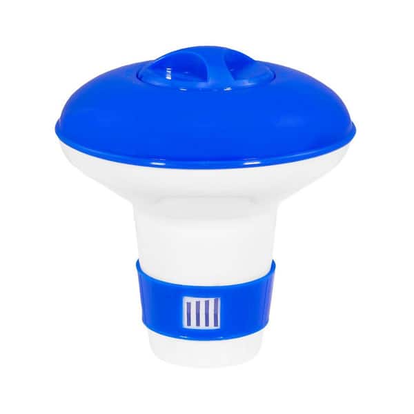 Floating Chlorine/Bromine Tablet Dispenser for 1 in. Tablets, Adjustable Pool Floater for All Pool Types
