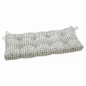 Novelty Rectangular Outdoor Bench Cushion in Gray