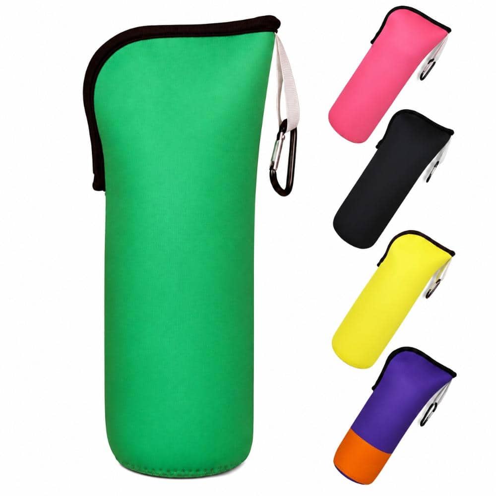 Green Neoprene Pickleball Ball Holder Storage Bag for 3 Balls with Hook, 10 x 4.72 Inches Pickleball