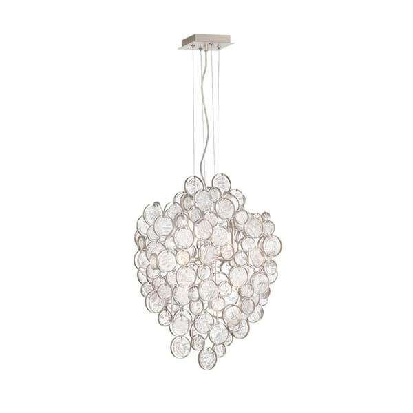 Eurofase Trento 7-Light Champagne Silver Chandelier