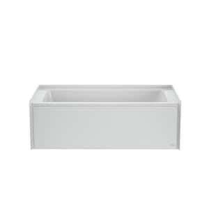 Projecta 60 in. x 32 in. Whirlpool Bathtub with Left Drain in White