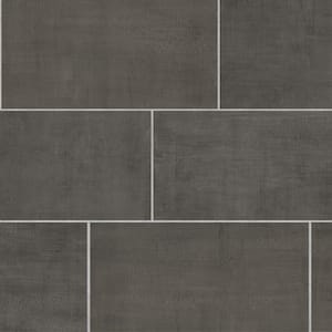 Sample - Unico Smoke 6 in. x 6 in. Concrete Look Porcelain Floor and Wall Tile