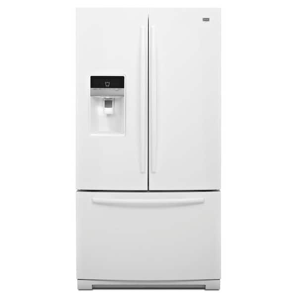 Maytag Ice2O 26.1 cu. ft. French Door Refrigerator in White-DISCONTINUED