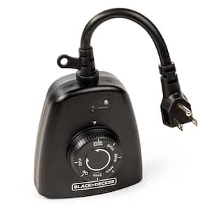 Outdoor 3 Grounded Outlets Timer with Waterproof Outlet and Countdown
