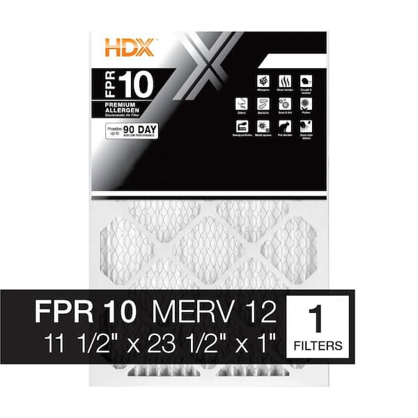 11.5 in. x 23.5 in. x 1 in. Premium Pleated Air Filter FPR 10, MERV 12