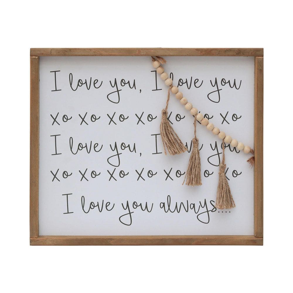 UPC 633183000415 product image for Farmhouse I Love You Wood Framed Decorative Sign | upcitemdb.com