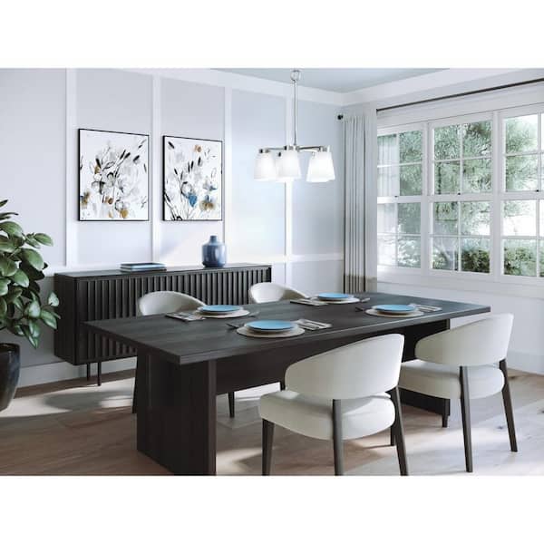 Progress Lighting Tanner Collection Five-Light Brushed Nickel Transitional Chandelier