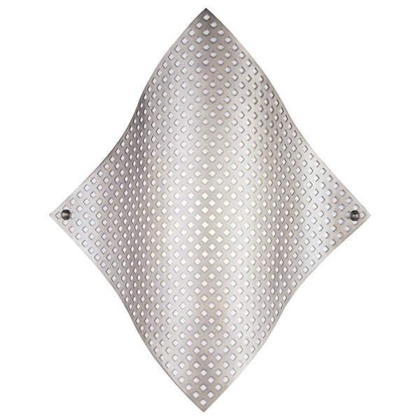 Grid 1-Light Brushed Nickel Wall Sconce