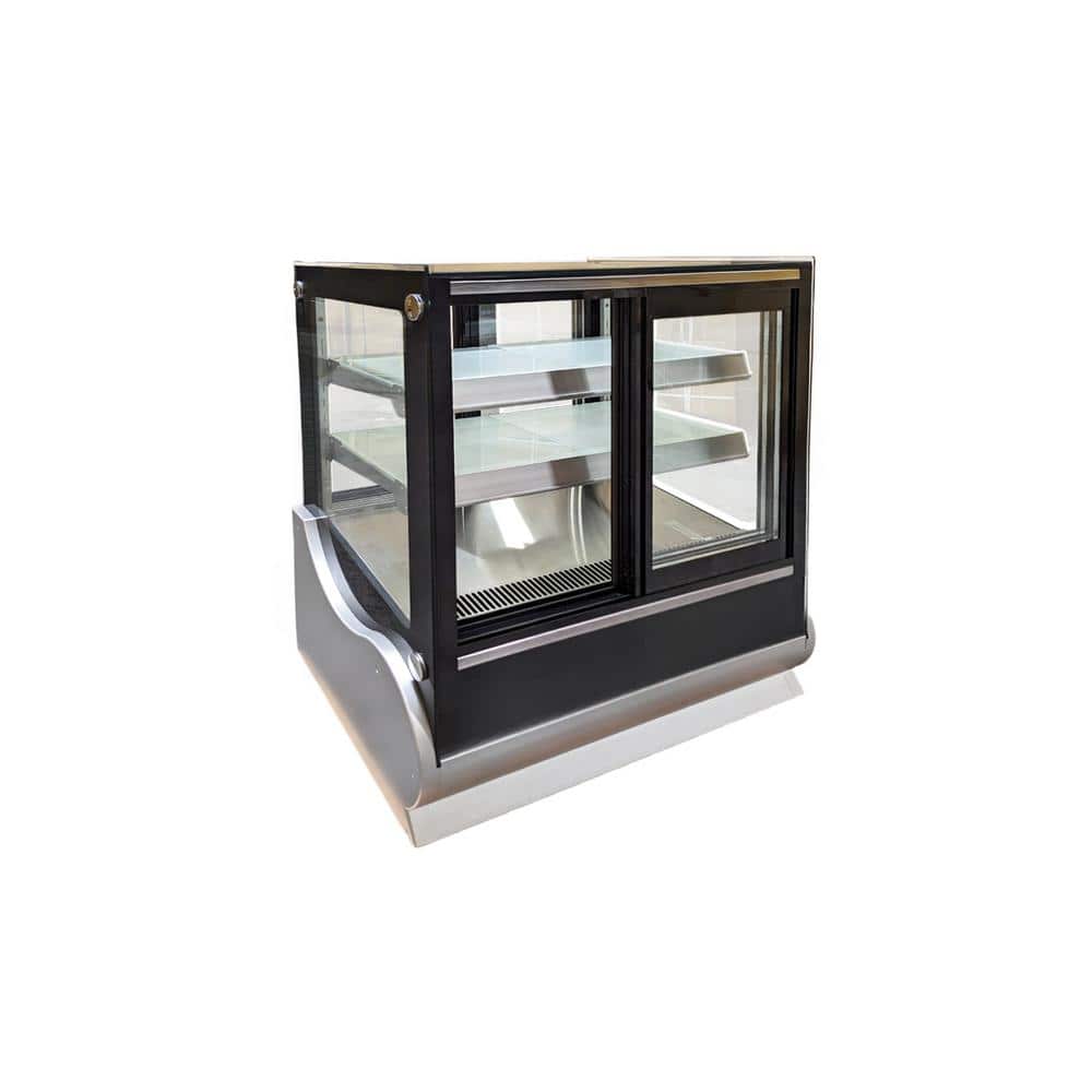 35.4 in. 6.5 cu. ft. Commercial Refrigerated Countertop Bakery Display EW36B Black