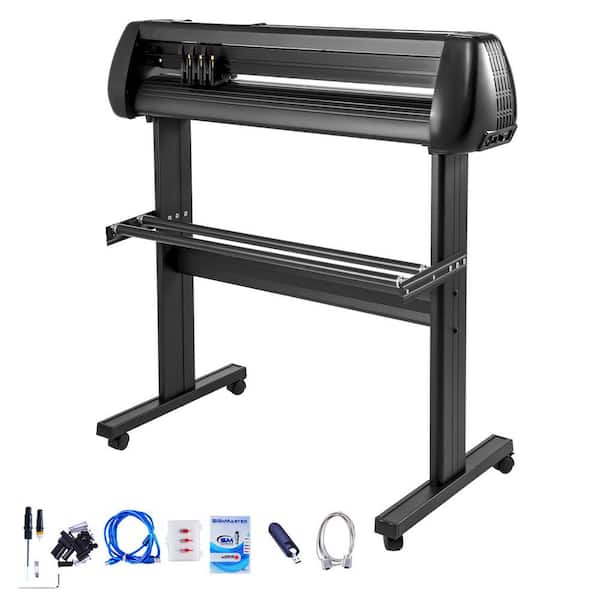 SVOPES 34 in. Vinyl Die Cutter Machine, 870 mm Paper Feed Plotter with Floor Stand, Adjustable Speed for Sign Making Labels