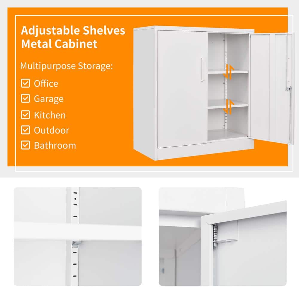 Harraj 32'' Wide 3 - Shelf Storage Cabinet