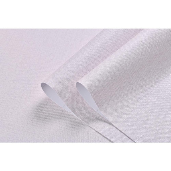 Ejoy Pink Linen Texture Vinyl Peel and Stick Wallpaper Roll, 2 ft. x 33 ft./Roll (1 Roll)
