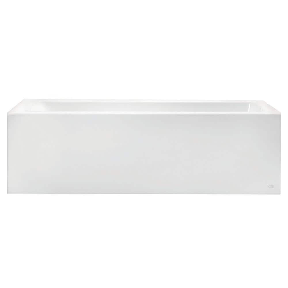 Studio 60'' White Acrylic Alcove Soaking Bathtub