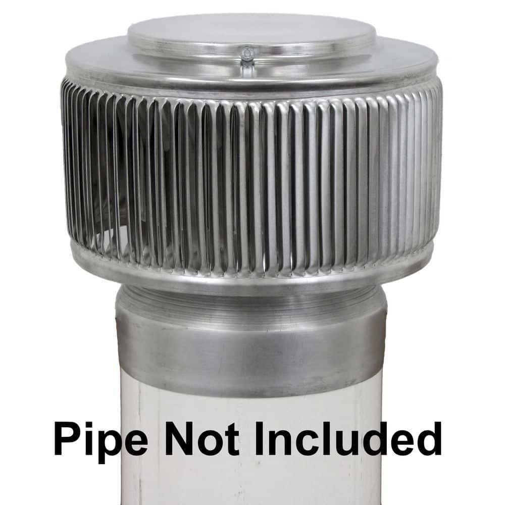 6 in. Dia Aura PVC Vent Cap Exhaust with Adapter for Schedule 40 or Schedul