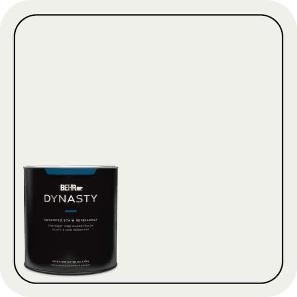 BEHR DYNASTY 1 qt. #780E-1 Billowy Down Satin Enamel Interior Stain-Blocking Paint and Primer