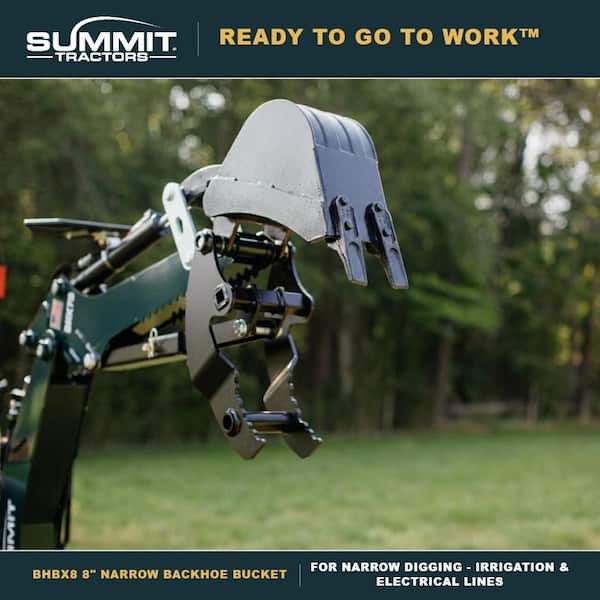 Summit Optional 8 in. Backhoe Bucket