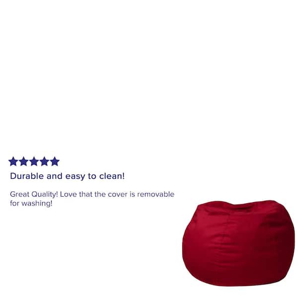 Flash Furniture Small Solid Red Kids Bean Bag Chair DGBEANSMSLDRD - The  Home Depot