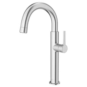 Studio S Single-Handle Bar Faucet with Pull Down Spray Handle in Stainless Steel