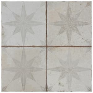 Take Home Tile Sample - Kings Star White 9 in. x 9 in. Ceramic Floor and Wall