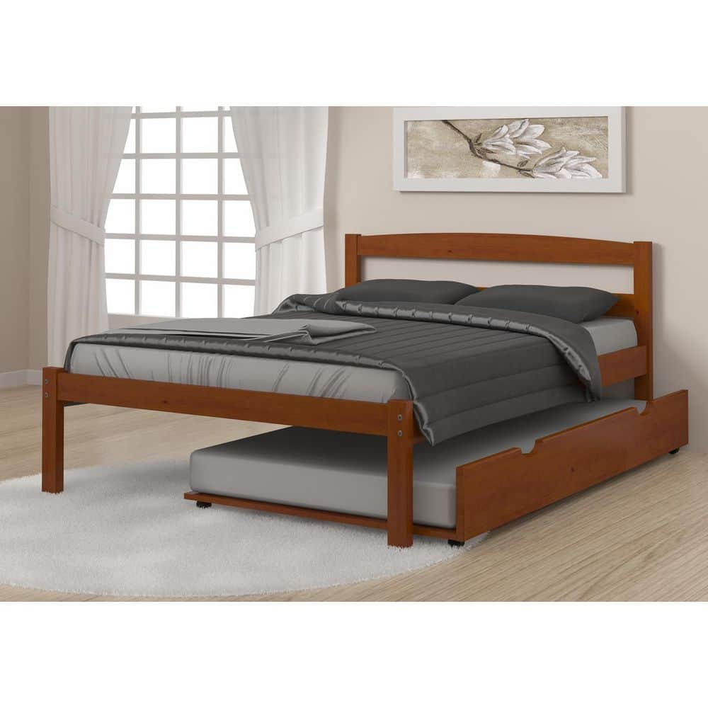 Brown Espresso Full Econo Bed with Trundle -  Donco Kids, 575FE503E