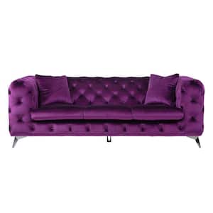 Purple Fabric Atronia Sofa