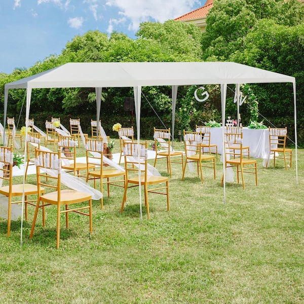 10 ft. x 30 ft. Outdoor White Wedding Party Event Tent Gazebo Canopy Pavilion