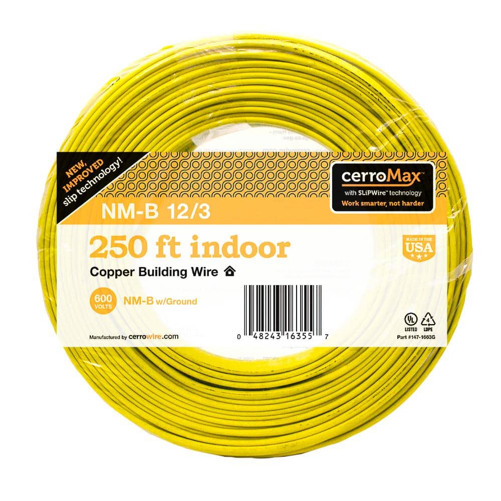 Yellow Primary Wire, 12 GA 1112506