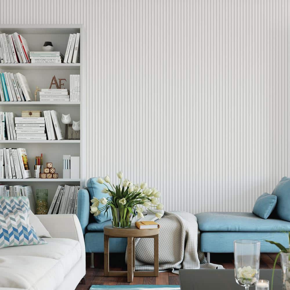 White WPC 3D Fluted Wall Paneling 6.2" x 102"