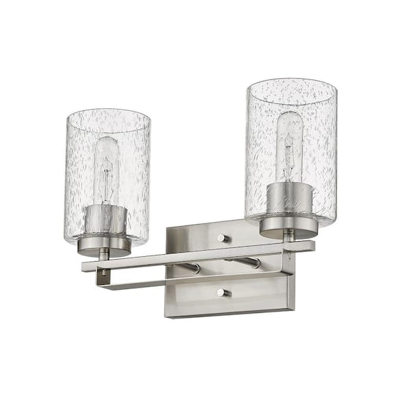 Acclaim Lighting Orella 15 in. 2-Light Satin Nickel Vanity Light
