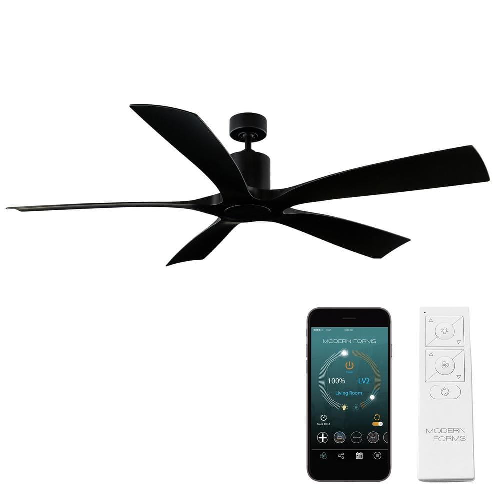 Aviator 70 in. Smart Indoor/Outdoor 5-Blade Ceiling Fan Matte Black with Remote Control price history on PriceWatchPro