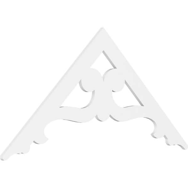 Ekena Millwork Brontes 1 in. D x 33 in. W x 72 in. L Signature Urethane Gable Pediment