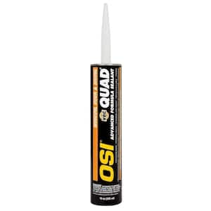 QUAD Advanced 10 oz. Clear #000  Exterior, Window, Door, and Siding Caulk Sealant (12-pack)